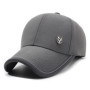 Summer Men's Black Breathable Cap Versatile Korean Version Versatile Men's Baseball Outdoor Recreational Fishing Sun Hat 56-60cm