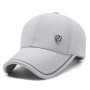 Summer Men's Black Breathable Cap Versatile Korean Version Versatile Men's Baseball Outdoor Recreational Fishing Sun Hat 56-60cm