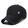 Summer Men's Black Breathable Cap Versatile Korean Version Versatile Men's Baseball Outdoor Recreational Fishing Sun Hat 56-60cm