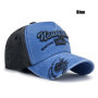 6 Colors New Unisex Washed Distressed Craft Patch 3 Dimensional Embroidery Design Baseball Cap