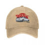 Vintage JDM R32 GTR Baseball Cap Men Women Distressed Denim Sun Cap Japanese Drift Car Outdoor Summer Unstructured Soft Hats Cap