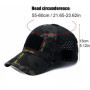 Camouflage Tactical Baseball Cap - Men's Outdoor Sun Hat for Hiking/Fishing, Adjustable Peaked Cap with DIY Velcro Patch
