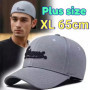 60-65cm Trendy Elastic Back Closed Big Size Baseball Caps for Men Women Hip-hop Big Head Skateboard Cap Dad Trucker Kpop Hats