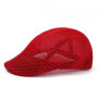 Summer Breathable Berets Men Soft Cotton and linen Hat Windproof Street Beret Hat Retro England Hats Peaked Painter Caps