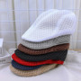 Summer Breathable Berets Men Soft Cotton and linen Hat Windproof Street Beret Hat Retro England Hats Peaked Painter Caps