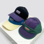 New Unisex Street Patch Letter Quick Drying Baseball Hats Sunshade Color Block Breathable Peaked Caps Versatile Fashion Outdoor