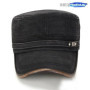 Leather Brim Washed Distressed Cotton Adjustable Military School Flat Cap Sun Hat Trucker Caps Dad Hats
