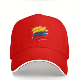 Colombia Flag Baseball Cap Adjustable Snapback Trucker Hat Casual Summer Sport Hat for Men Women Outdoor Activities Gifts