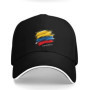 Colombia Flag Baseball Cap Adjustable Snapback Trucker Hat Casual Summer Sport Hat for Men Women Outdoor Activities Gifts