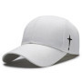 New Cross Water Drop Embroidery Baseball Caps Unisex Simple Solid Sunshade Cap Men Outdoor Adjustable Casual Sunscreen Hat