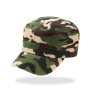 Summer Men Baseball Cap Cotton Cadet Hat Breathable Adjustable Flat Top Cap Summer Visor Hat Fashion Flat Top Cap