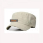 Summer Men Baseball Cap Cotton Cadet Hat Breathable Adjustable Flat Top Cap Summer Visor Hat Fashion Flat Top Cap