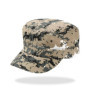 Summer Men Baseball Cap Cotton Cadet Hat Breathable Adjustable Flat Top Cap Summer Visor Hat Fashion Flat Top Cap