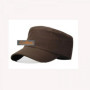 Summer Men Baseball Cap Cotton Cadet Hat Breathable Adjustable Flat Top Cap Summer Visor Hat Fashion Flat Top Cap
