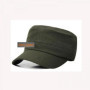 Summer Men Baseball Cap Cotton Cadet Hat Breathable Adjustable Flat Top Cap Summer Visor Hat Fashion Flat Top Cap