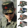 Summer Men Baseball Cap Cotton Cadet Hat Breathable Adjustable Flat Top Cap Summer Visor Hat Fashion Flat Top Cap