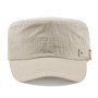 Summer Men Baseball Cap Cotton Cadet Hat Breathable Adjustable Flat Top Cap Summer Visor Hat Fashion Flat Top Cap