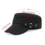 Summer Men Baseball Cap Cotton Cadet Hat Breathable Adjustable Flat Top Cap Summer Visor Hat Fashion Flat Top Cap