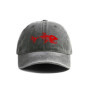 Fishbone Baseball Cap Summer Distressed Dad Hats Men Outdoor Fishing Skeleton Fish Bone Caps MZ-496