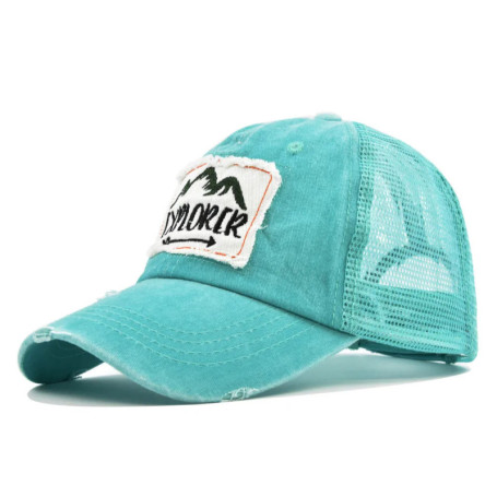 New Outdoor Casual Cap For Men Women Simple Letter Patch Design Baseball Cap Summer Fashion Streetwear Mesh Trucker Hat
