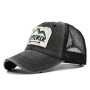 New Outdoor Casual Cap For Men Women Simple Letter Patch Design Baseball Cap Summer Fashion Streetwear Mesh Trucker Hat