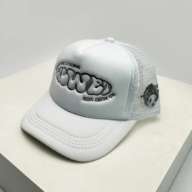 New Unisex Color Block Printed Letter Embroidery Baseball Hats Hip Hop Breathable Mesh Sunshade Street Trucker Caps Versatile