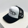 New Unisex Color Block Printed Letter Embroidery Baseball Hats Hip Hop Breathable Mesh Sunshade Street Trucker Caps Versatile