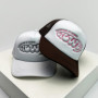 New Unisex Color Block Printed Letter Embroidery Baseball Hats Hip Hop Breathable Mesh Sunshade Street Trucker Caps Versatile