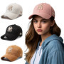 Fashion Embroidered Letters Baseball Cap for Men Women, Adjustable Unisex Couple Matching Sun Hat, Trendy Casual Duck Bill Cap