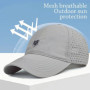Outdoor Quick Dry Summer Baseball Cap Breathable UV Protection Sports Cap Big Head Adjustable Trucker Cap Men Women