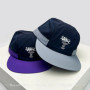 New Unisex Flat Eave Outdoor Letter Baseball Hats Sunshade Color Block Breathable Quick Drying Peaked Caps Versatile ins Fashion