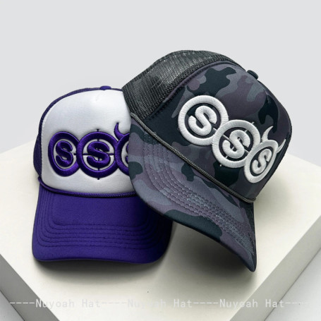 New Unisex Personal Devil Horns Letters Embroidery Baseball Hats Breathable Mesh Sunshade Hip Hop Trucker Caps Versatile Outdoor