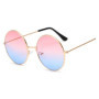 Retro Vintage Punk Sunglasses for Men Women Popular Fishing Leisure Round Metal Sun Glasses Fashion Sunglasses UV400 Lentes