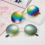 Retro Vintage Punk Sunglasses for Men Women Popular Fishing Leisure Round Metal Sun Glasses Fashion Sunglasses UV400 Lentes