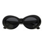 Kurt Cobain Retro Oval Sunglasses Man Vintage Fashion Brand Sun Glasses Classic White Black Lentes De Sol Mujer