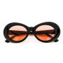 Kurt Cobain Retro Oval Sunglasses Man Vintage Fashion Brand Sun Glasses Classic White Black Lentes De Sol Mujer