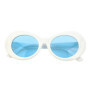 Kurt Cobain Retro Oval Sunglasses Man Vintage Fashion Brand Sun Glasses Classic White Black Lentes De Sol Mujer