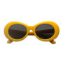 Kurt Cobain Retro Oval Sunglasses Man Vintage Fashion Brand Sun Glasses Classic White Black Lentes De Sol Mujer