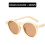 Retro Fashion Sunglasses for Men Women Vintage Small Round Frame Sun Glasses Yellow Lens UV400 Goggles Shades Eyewear
