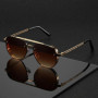 2025 Fashion Punk Luxury Design Sunglasses Men Women Flight Seven Rock Mach Six Style Gradient Pilot Sunglasses Oculos De Sol