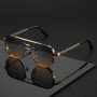 2025 Fashion Punk Luxury Design Sunglasses Men Women Flight Seven Rock Mach Six Style Gradient Pilot Sunglasses Oculos De Sol