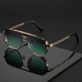 2025 Fashion Punk Luxury Design Sunglasses Men Women Flight Seven Rock Mach Six Style Gradient Pilot Sunglasses Oculos De Sol
