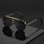 2025 Fashion Punk Luxury Design Sunglasses Men Women Flight Seven Rock Mach Six Style Gradient Pilot Sunglasses Oculos De Sol