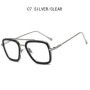 Luxury Square Sunglasses Men Women Brand Designer Retro Alloy Frame Big Sun Glasses Vintage Gradient Male Female Oculos Feminino