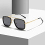 Luxury Square Sunglasses Men Women Brand Designer Retro Alloy Frame Big Sun Glasses Vintage Gradient Male Female Oculos Feminino
