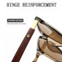 2023 Retro Sunglasses For Men Fashion square Glasses Vintage Sunglasses Women Luxury Wood Anti-Blu-Ray Lens Eyewear