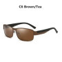Luxury Men's Polarized Sunglasses Men Driving Fishing Designer Sun Glasses For Man Metal Vintage Goggles Shades Anti-glare UV400