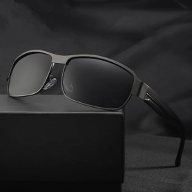 Luxury Men's Polarized Sunglasses Men Driving Fishing Designer Sun Glasses For Man Metal Vintage Goggles Shades Anti-glare UV400