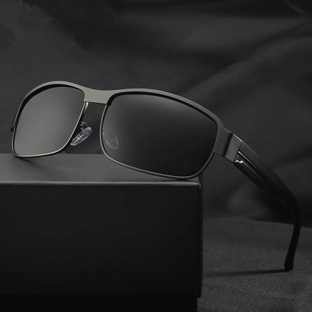 Luxury Men's Polarized Sunglasses Men Driving Fishing Designer Sun Glasses For Man Metal Vintage Goggles Shades Anti-glare UV400