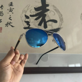 Luxury Men's Polarized Sunglasses Driving Sun Glasses For Men Women Brand Designer Male Vintage Black Pilot Sunglasses UV400